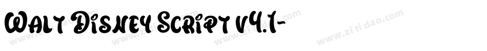 Walt Disney Script v4.1字体转换